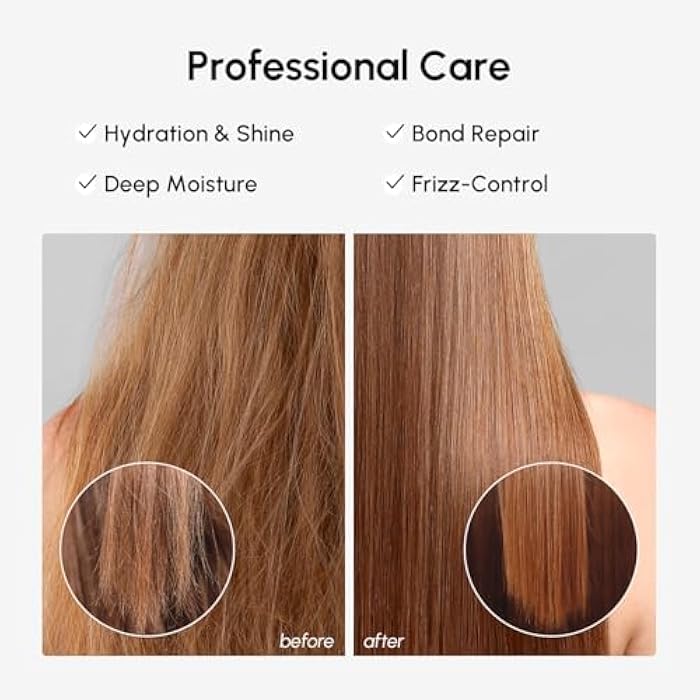 MAREE Deep Hair Mask & Conditioner - Hydrating & Deep Conditioning Hair Mask with Coconut Oil & Keratin for Fine, Curly & Frizzy Hair - Biotin & Collagen Moisturizing Conditioner for Dry Bleached Hair - Image 5